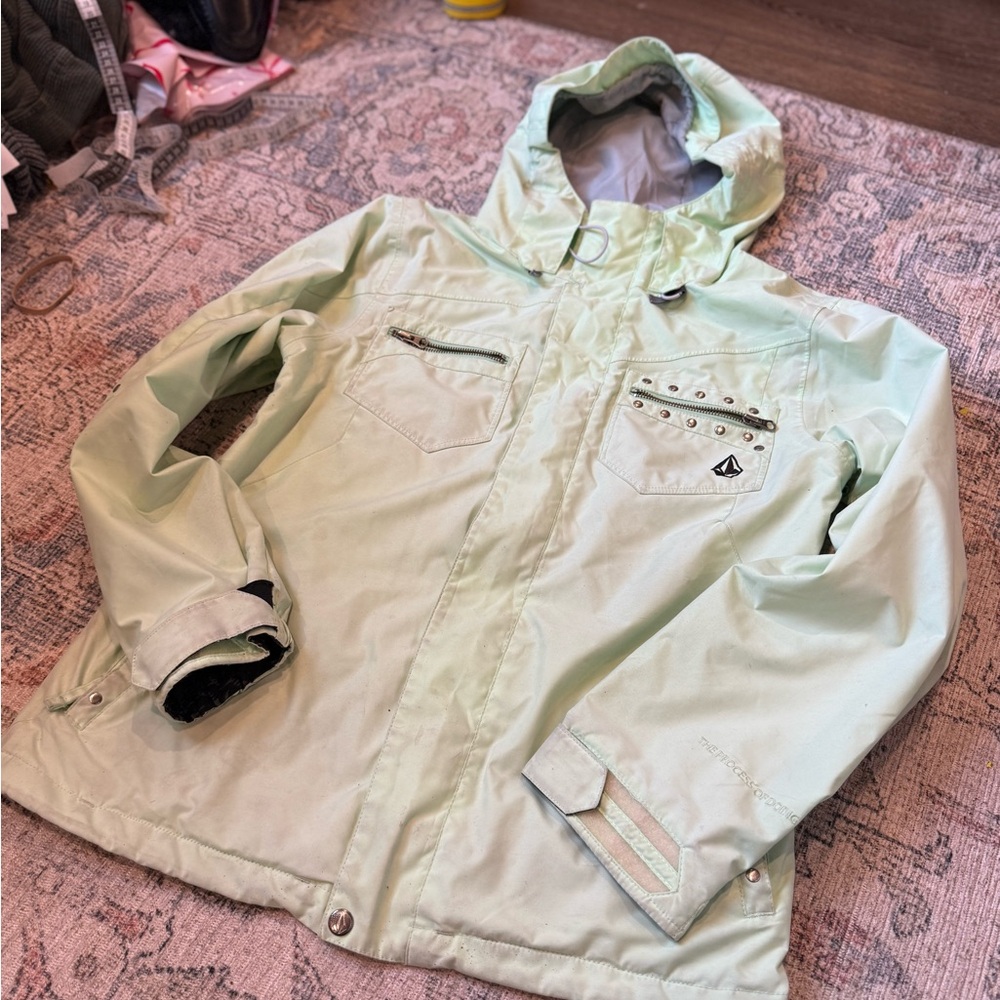 Volcom Mint Green Snowboard Ski Jacket Small